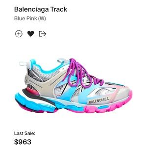 Balenciaga track sneakers only worn 1 time as birthday shoes.. comes with no box